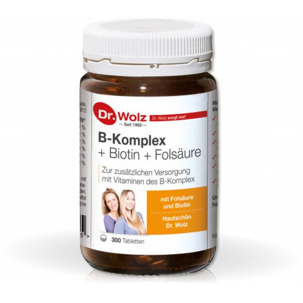 Dr. Wolz B-Komplex+Biotin+Folsäure, tab. N300