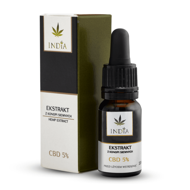 5% CBD kanapių ekstraktas INDIA, 10 ml